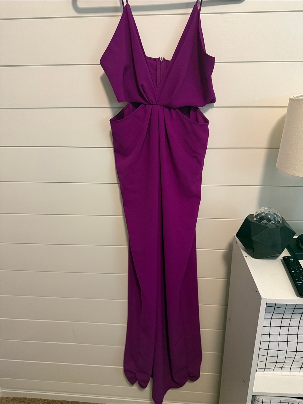 Zara Magenta Spaghetti-Strap wide leg romper